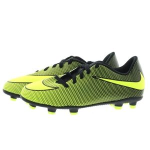 Nike Black and Neon Yellow Soccer Cleats